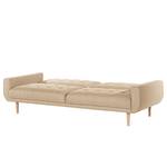 Canapé convertible Vaise Velours - Tissu Meara: Beige