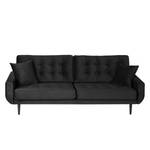 3-Sitzer Sofa Vaise Samt Ravi: Schwarz