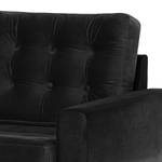 3-Sitzer Sofa Vaise Samt Ravi: Schwarz