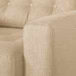 Fauteuil Vaise fluweel - Geweven stof Meara: Beige