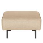 Pouf repose-pieds Tapio I Velours - Tissu Meara: Beige