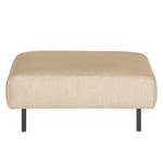 Gestoffeerde hocker Tapio I fluweel - Geweven stof Meara: Beige