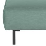 Pouf repose-pieds Tapio I Velours - Tissu Meara: Gris menthe