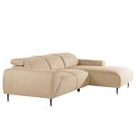 Ecksofa Toolo Webstoff - Beige - Longchair davorstehend rechts