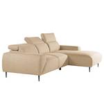 Ecksofa Toolo Webstoff - Beige - Longchair davorstehend rechts