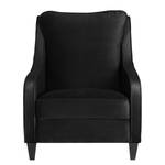 Fauteuil Wingen I Velours - Velours Ravi: Noir