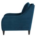 Fauteuil Wingen I fluweel - Velours Ravi: Marineblauw