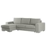 Ecksofa Vassy Webstoff Voer: Grau - Longchair davorstehend links - Tablett