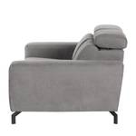 Sofa Opia (2-Sitzer) Microfaser - Grau - Relaxfunktion
