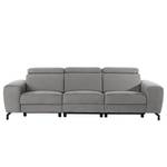 Sofa Opia (3-Sitzer) Microfaser - Grau - Relaxfunktion