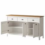 Credenza Rivery Pino massello. - Bianco