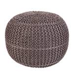 Pouf Myos Fibres synthétiques - Taupe