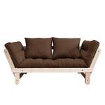 Schlafsofa Beat I Baumwolle - Espresso - Beige