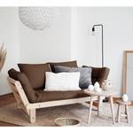 Schlafsofa Beat I Baumwolle - Espresso - Beige