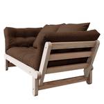 Schlafsofa Beat I Baumwolle - Espresso - Beige