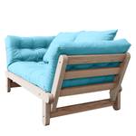 Schlafsofa Beat I Baumwolle - Hellblau - Beige