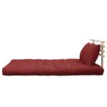 Schlafsofa Shin Sano Baumwolle - Bordeaux - Beige