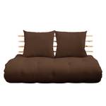 Schlafsofa Shin Sano Baumwolle - Espresso - Beige