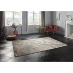 Laagpolig vloerkleed Arroux viscose - Crèmekleurig/taupe - 80 x 125 cm