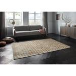 Laagpolig vloerkleed Aisne viscose - Crèmekleurig/beige - 120 x 170 cm