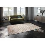 Laagpolig vloerkleed Chiers viscose - Zandkleurig/lila - 80 x 125 cm