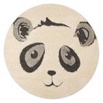 Kindervloerkleed Panda Pierre kunstvezels - crèmekleurig/zwart