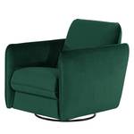 Fauteuil Kayla I fluweel - Velours Ravi: Antiek groen