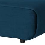 Gestoffeerde hocker Mezin I fluweel - Velours Ravi: Marineblauw