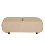 Polsterhocker Mezin I Samt - Webstoff Meara: Beige