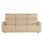 Sofa Mezin I (3-Sitzer) Samt - Webstoff Meara: Beige