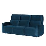 Sofa Mezin I (3-Sitzer) Samt - Samt Ravi: Marineblau
