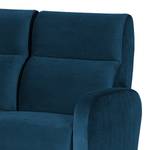 Sofa Mezin I (3-Sitzer) Samt - Samt Ravi: Marineblau