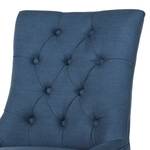 Chaises capitonnées Ashley IV (lot de 2) Tissu / Bouleau massif - Bleu jean / Bouleau