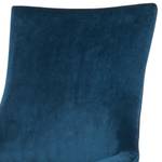 Chaises Lester III (lot de 2) Velours /Bouleau massif - Bleu cobalt / Bouleau