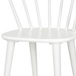 Chaises Gaia (lot de 2) Hévéa massif - Blanc