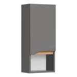 Armoire murale Tiberio Gris quartz mat / Imitation chêne Riviera - Gris mat