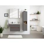 Armoire de toilette Tiberio Avec éclairage intégré - Gris mat - Largeur : 80 cm