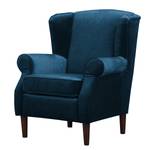 Oorfauteuil Luoto fluweel - Marineblauw