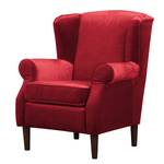 Fauteuil bergère Luoto Velours - Rouge