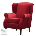 Fauteuil bergère Luoto Velours - Rouge