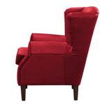 Fauteuil bergère Luoto Velours - Rouge