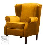 Fauteuil bergère Luoto Velours - Jaune maïs