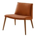 Fauteuil Sonka Cuir véritable - Marron doré