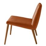 Fauteuil Sonka Cuir véritable - Marron doré