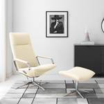 Fauteuil relax Pargas Cuir véritable - Crème