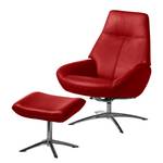 Relaxfauteuil Raahe echt leer - Rood