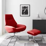 Fauteuil relax Raahe Cuir véritable - Rouge