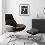 Relaxfauteuil Raahe echt leer - Bruin