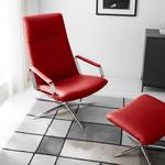 Fauteuil relax Pargas Cuir véritable - Rouge