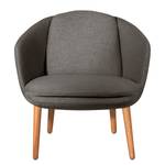 Fauteuil Monsac I vlakweefsel - Grijs